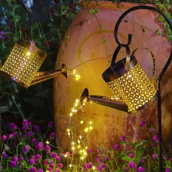NEW Solar Watering Can Light Garden Decorations Waterproof Shower of Sparkles - Picture 3 of 3